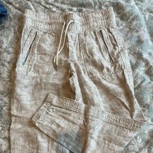 Athleta Cabo linen joggers, size 6!